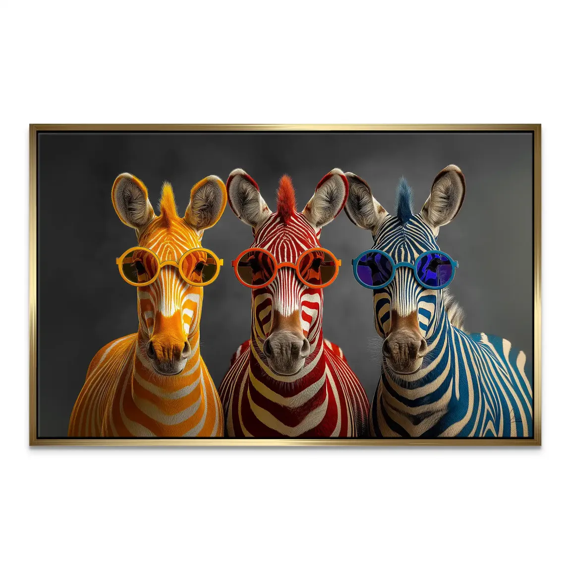 Zebra Safari Chic Leinwand Bild