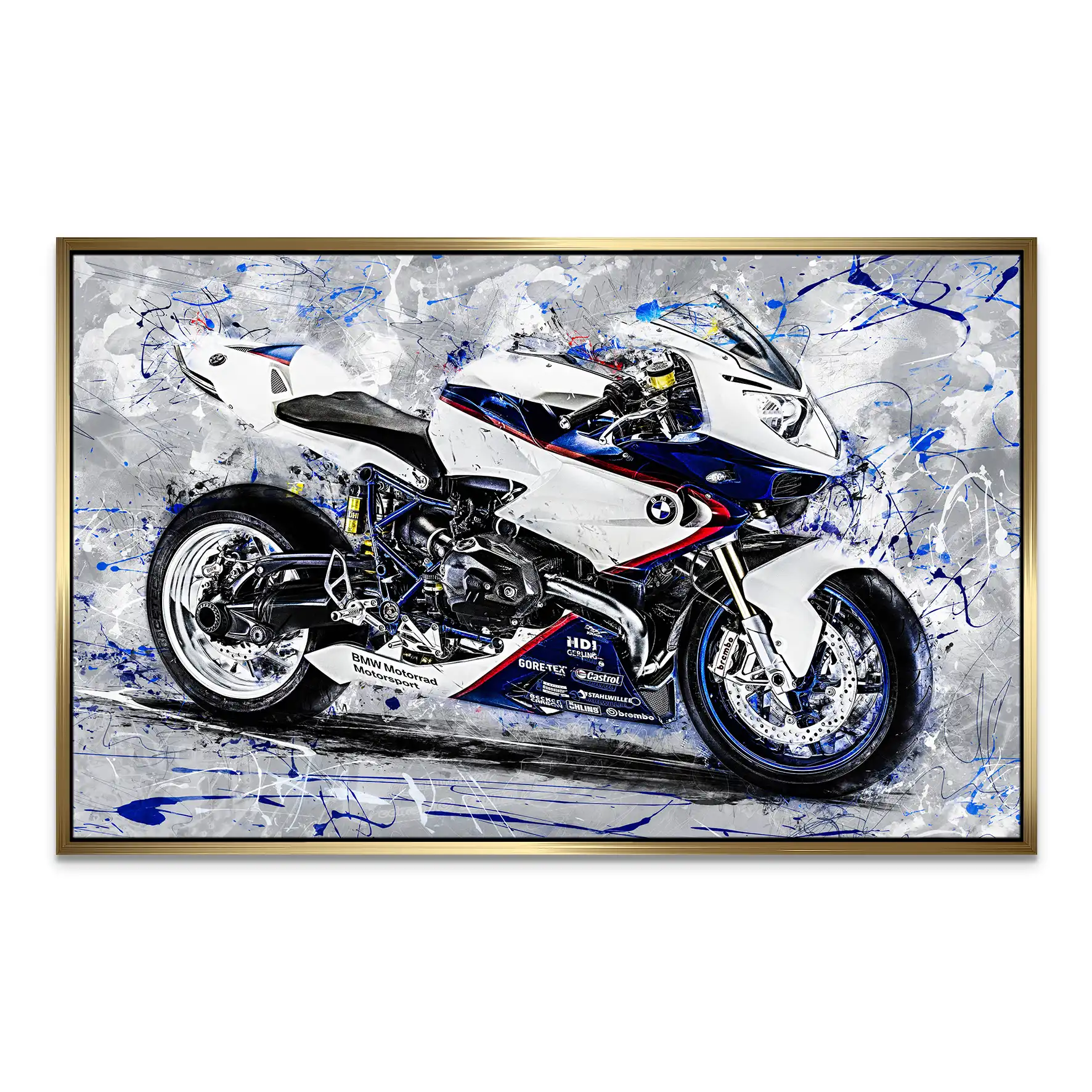 BMW HP2 Sport Abstrakt Leinwand Bild INGALERIE
