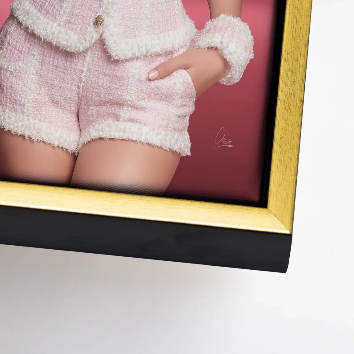 Pink Couture Marilyn Monroe Leinwand Bild