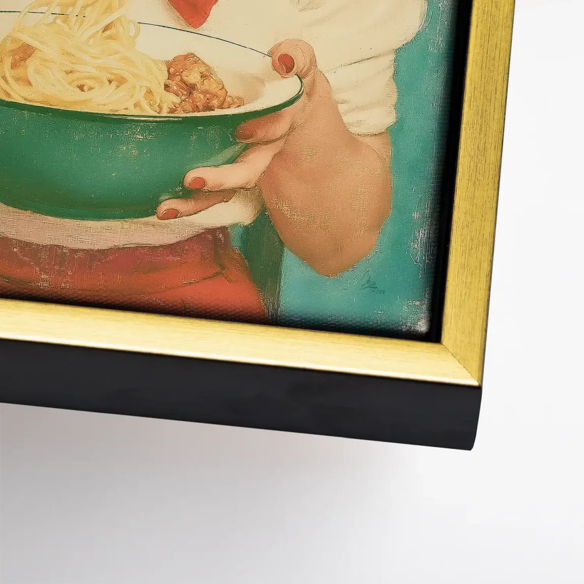 Marilyn Monroe Spaghetti Leinwand Bild