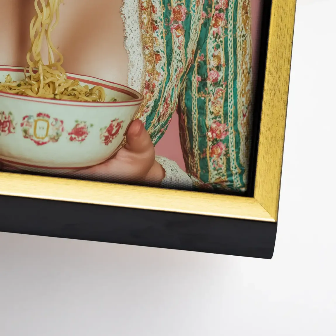 La Dolce Noodle Lady Leinwand Bild