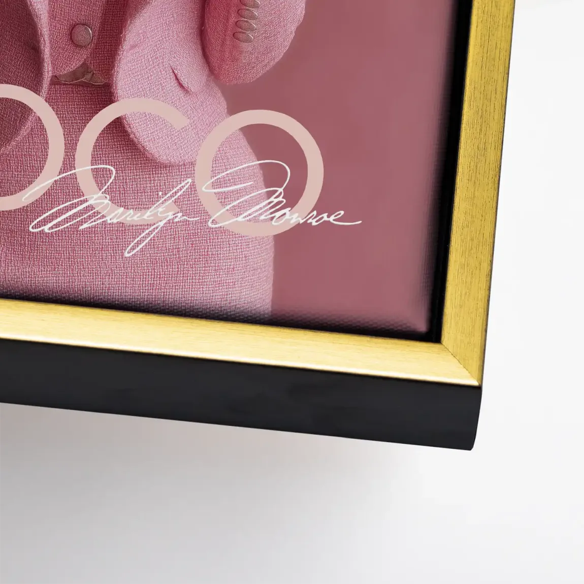 Eleganz in Rosé Monroe Leinwand Bild INGALERIE