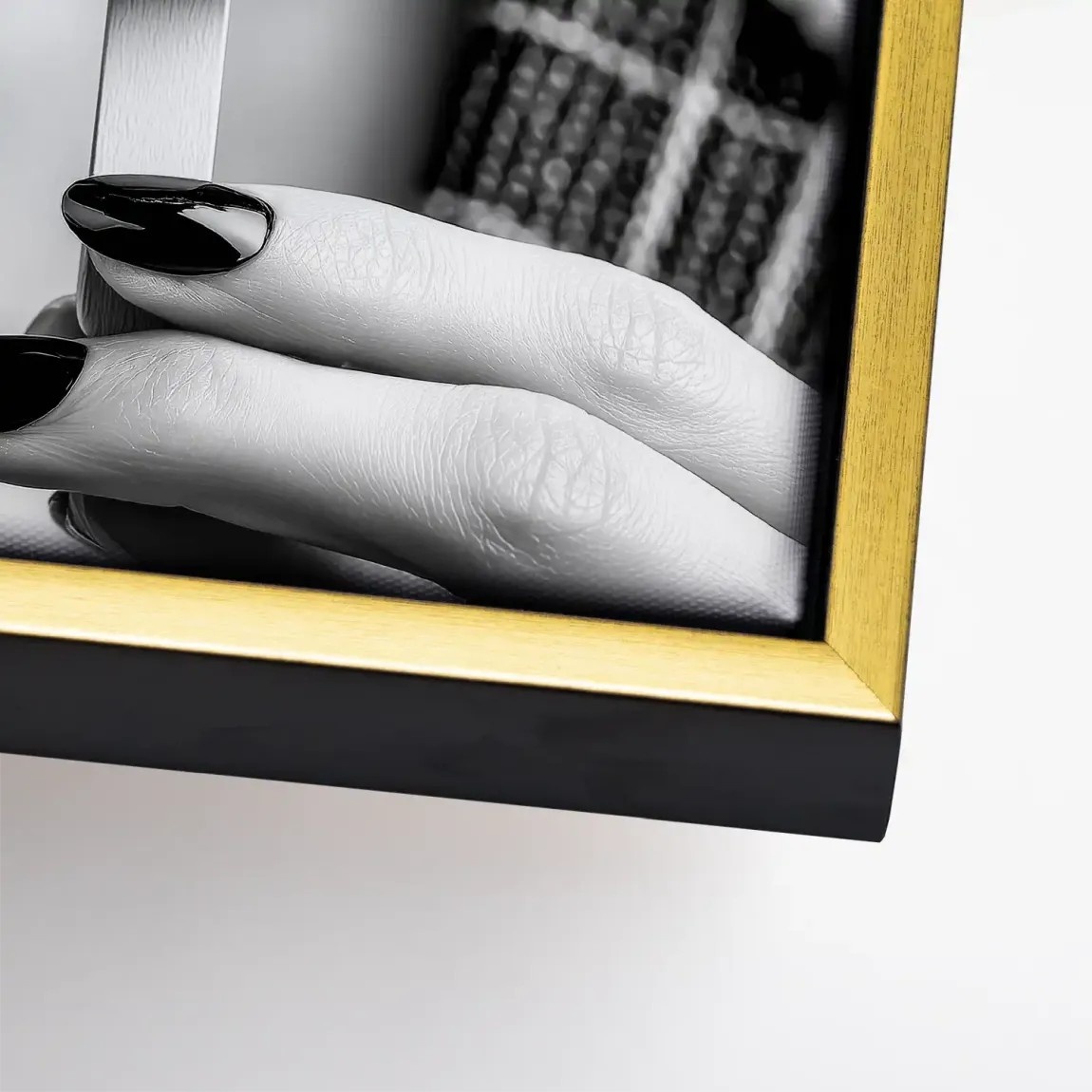 Noir Ice Couture Chanel Leinwand Bild