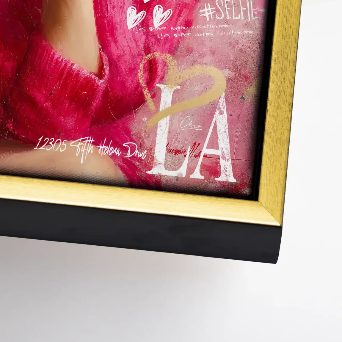 Smile in Pink Leinwand Bild INGALERIE