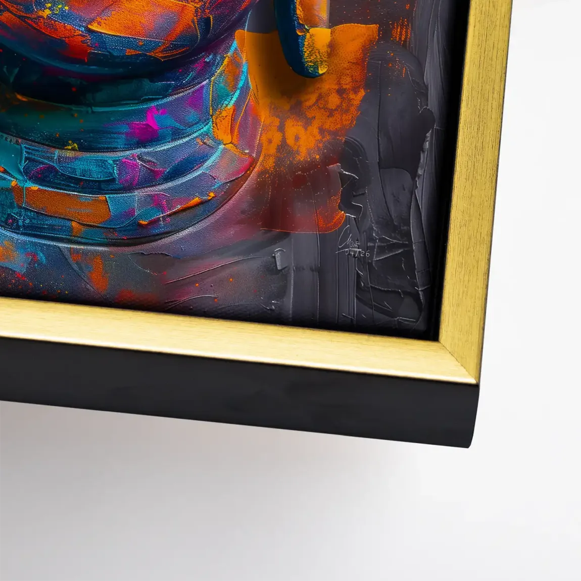 Buddha Farbpoesie Leinwand Bild