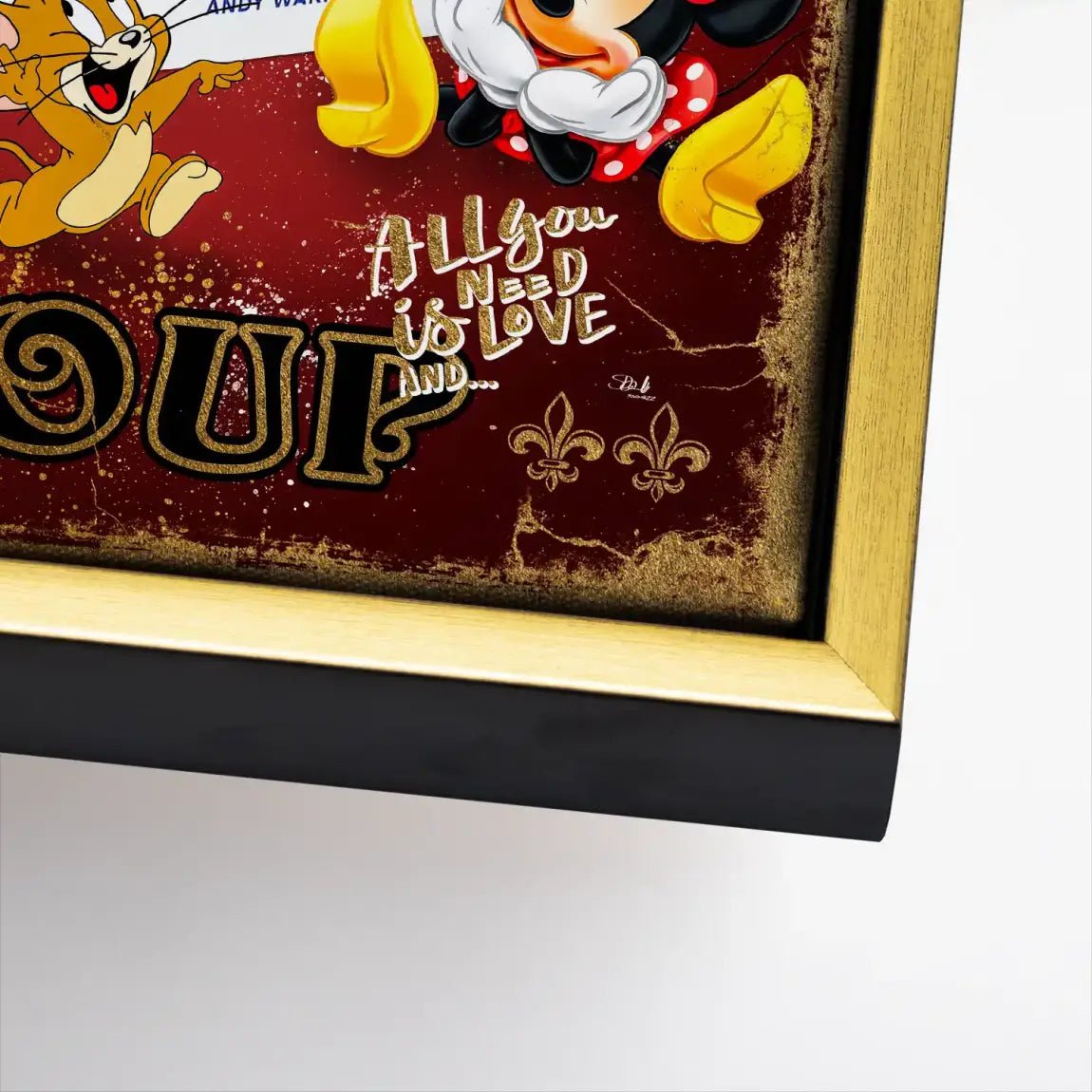 Micky Brillo Box Red Style Leinwand Bild INGALERIE