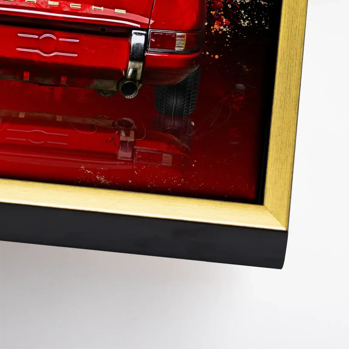 Red Legend 911 Retro Leinwand Bild