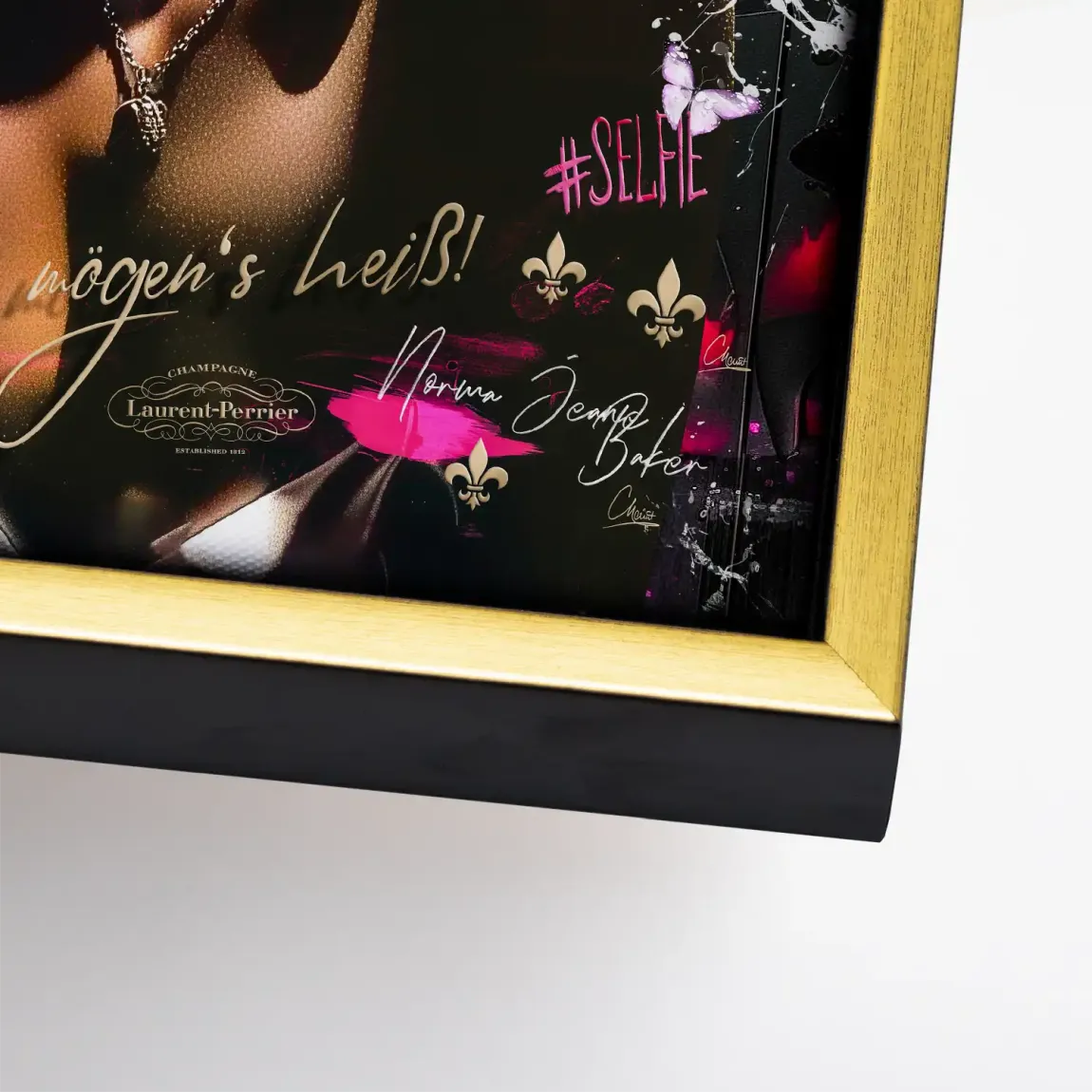 Pop Glam Marilyn Monroe Leinwand Bild