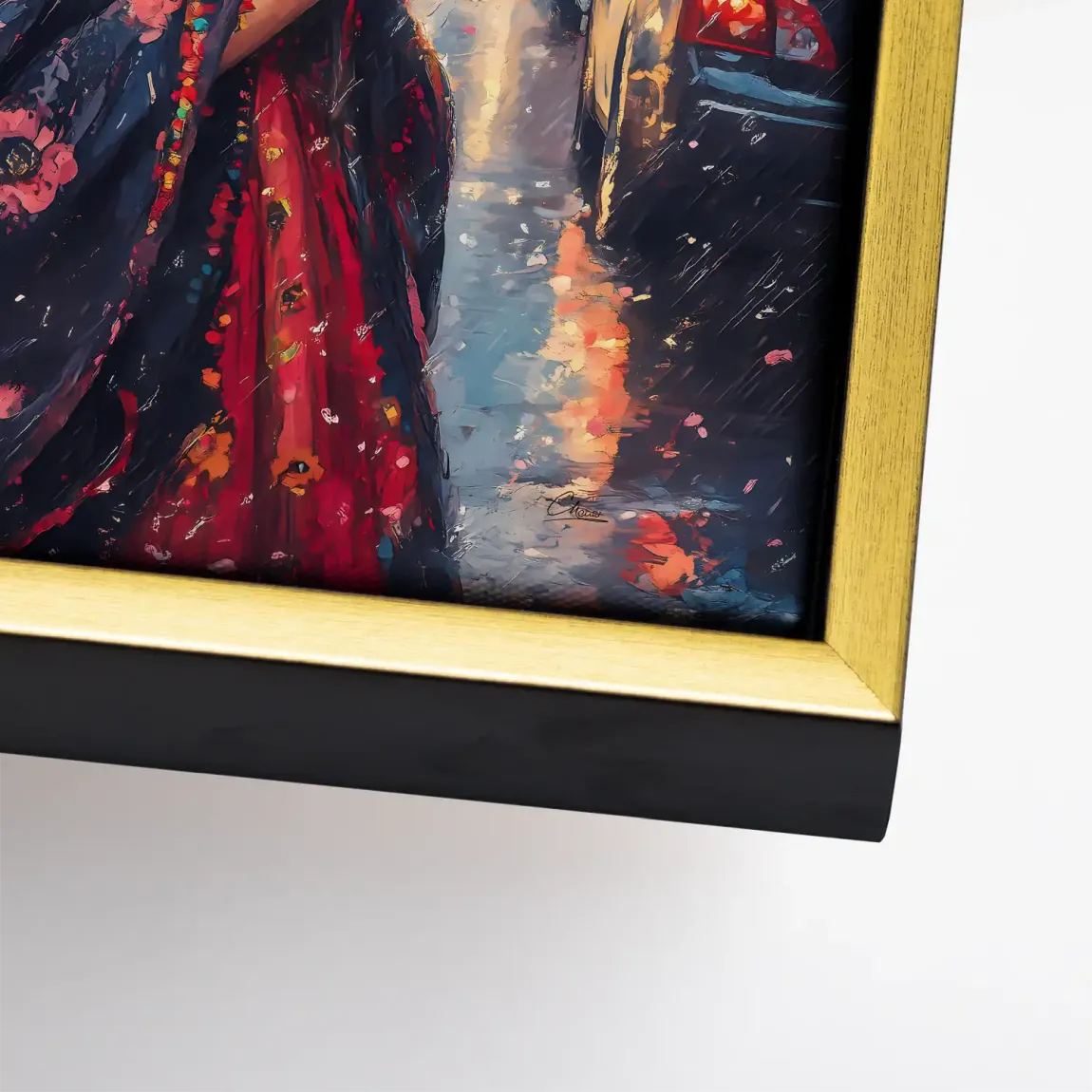 Frida im Abendregen Leinwand Bild INGALERIE
