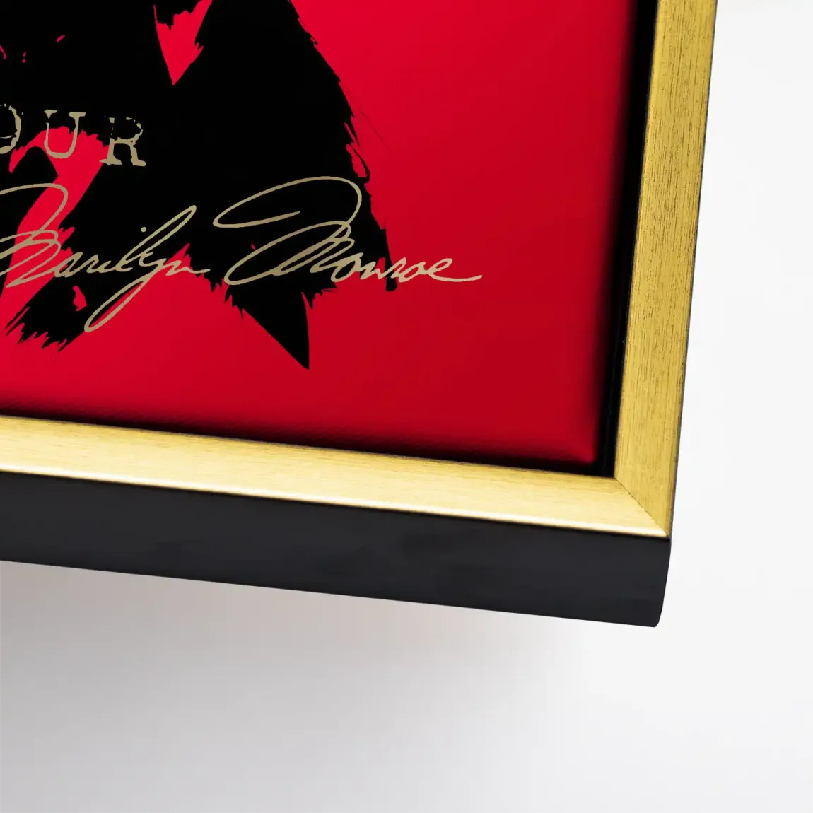 Marilyn Red Glamour Leinwand Bild