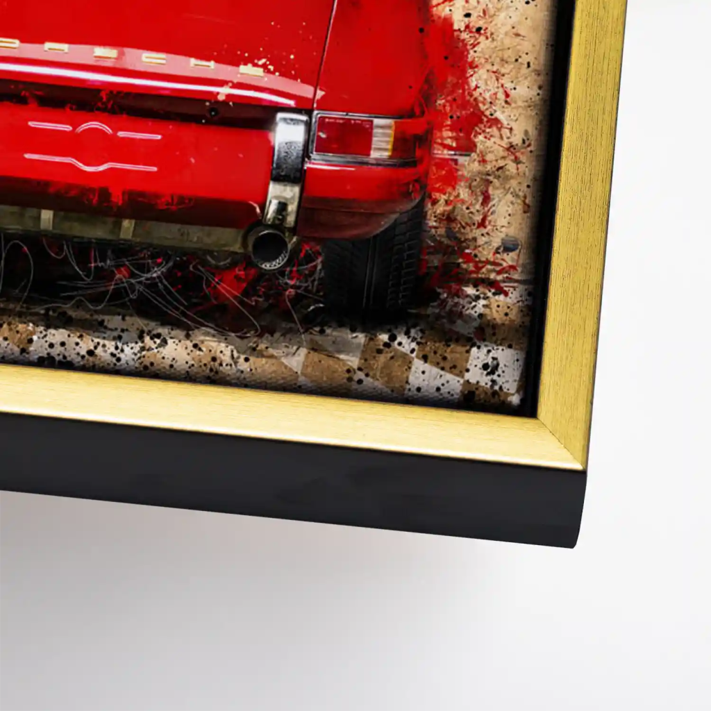 Porsche 911 Vintage Style Leinwandbild INGALERIE