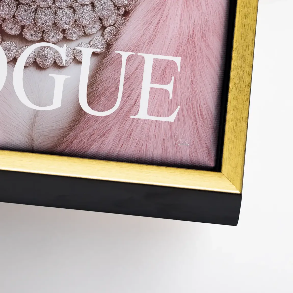 Bulldogge Vogue Leinwand Bild