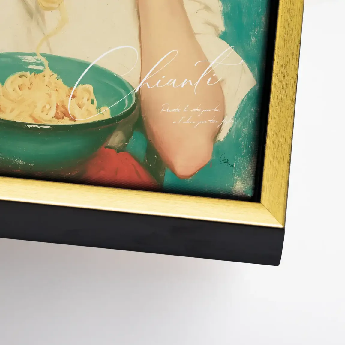 Marilyn Monroe Pasta Leinwand Bild
