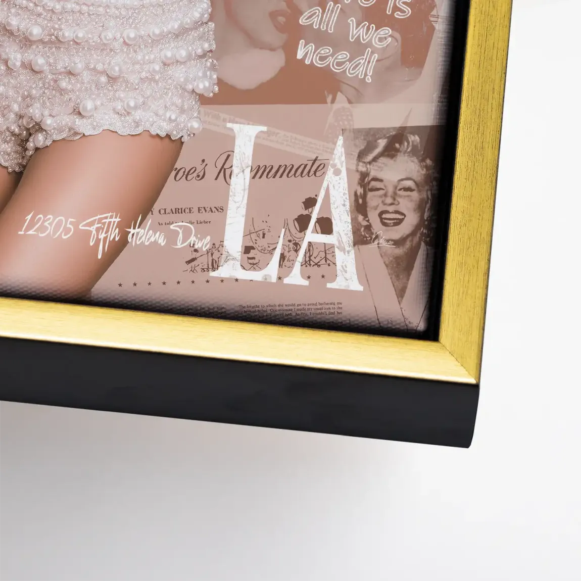 Hollywood Glam Marilyn Leinwand Bild