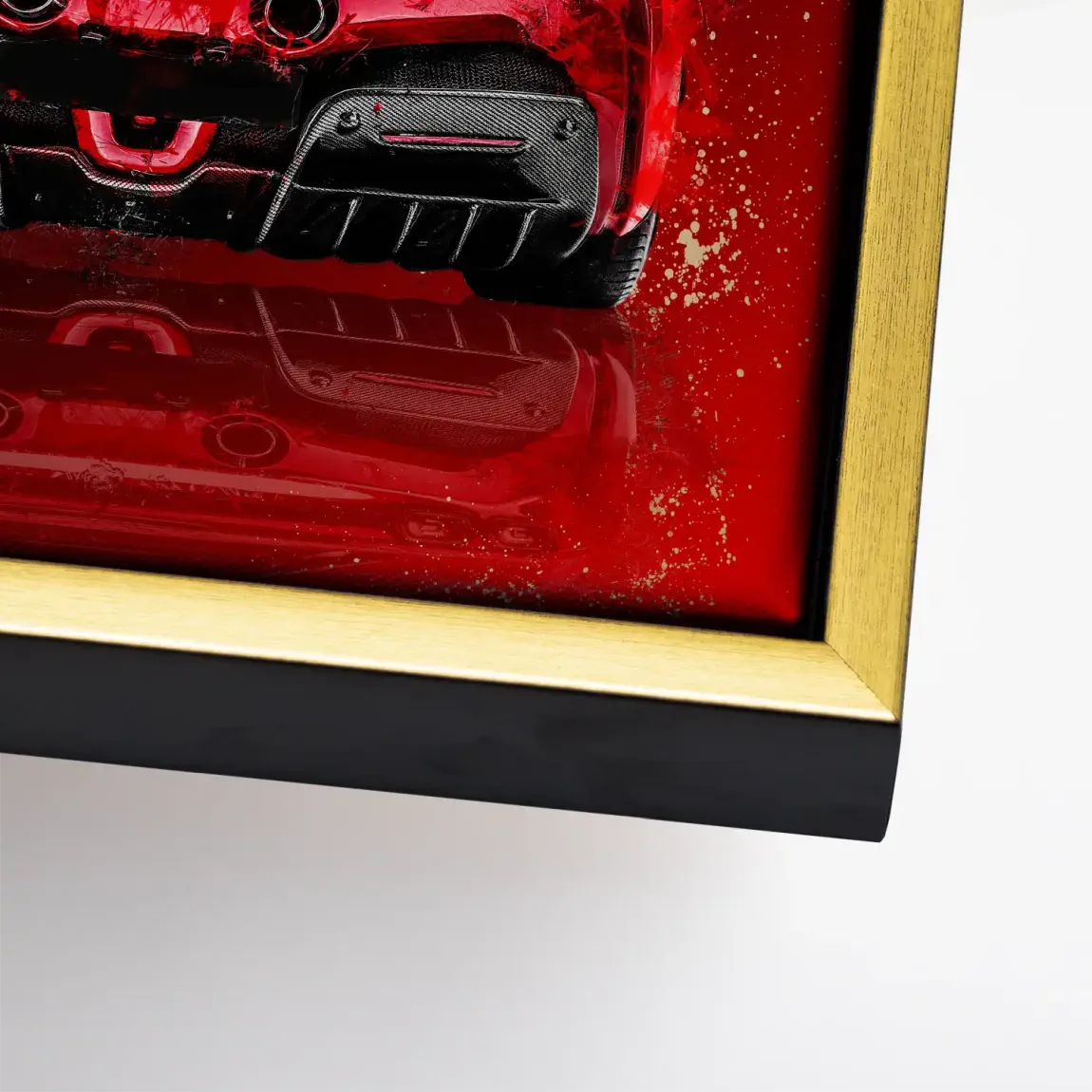 Ferrari Red Art Leinwand Bild