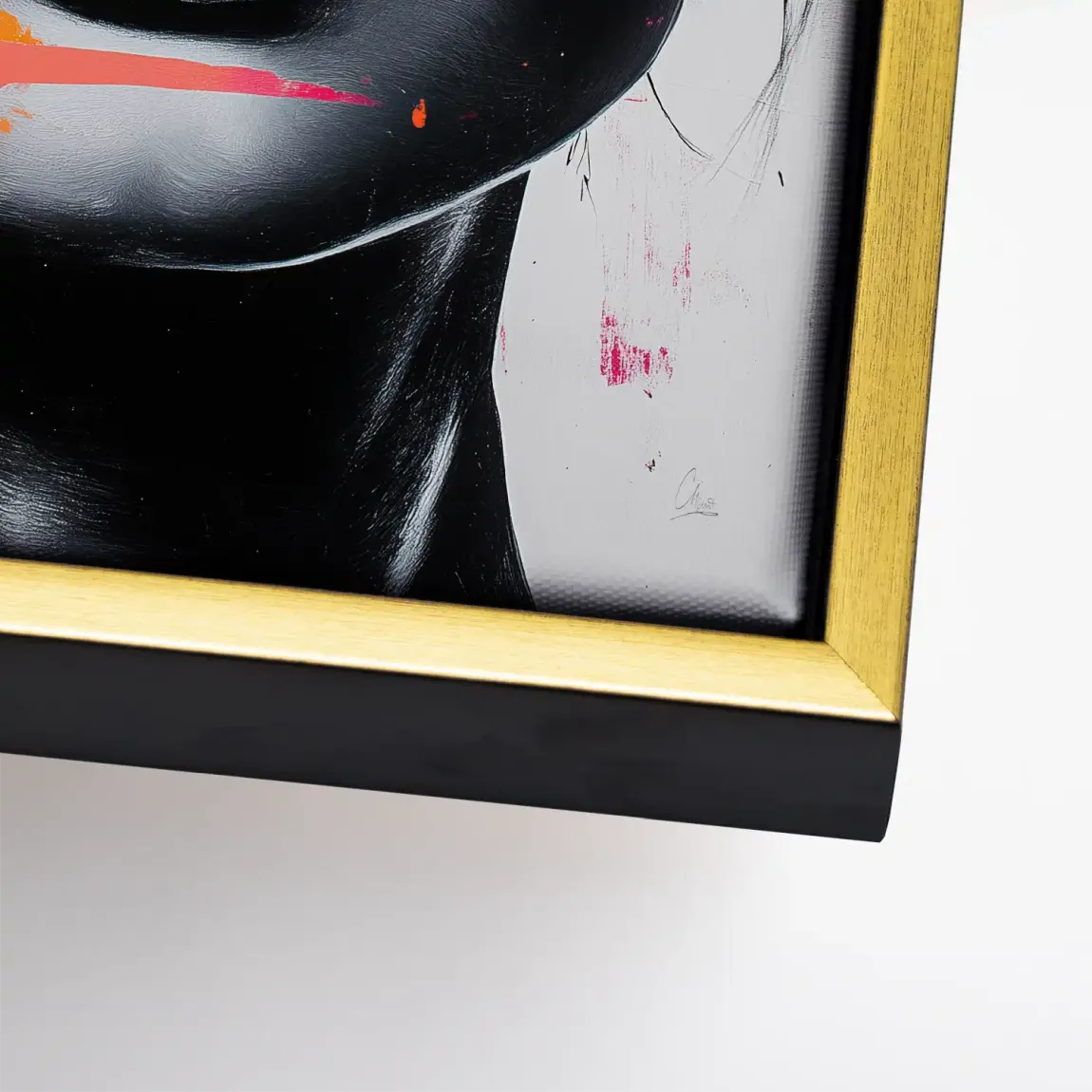 Abstrakt Pink Allure Leinwand Bild