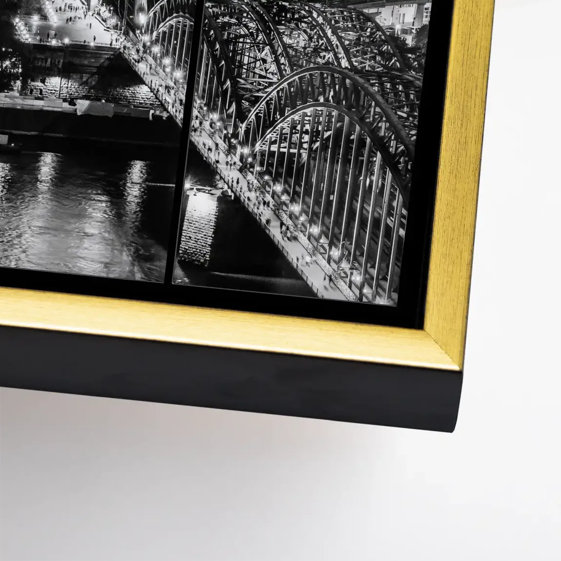 Köln Night Vision Leinwand Bild