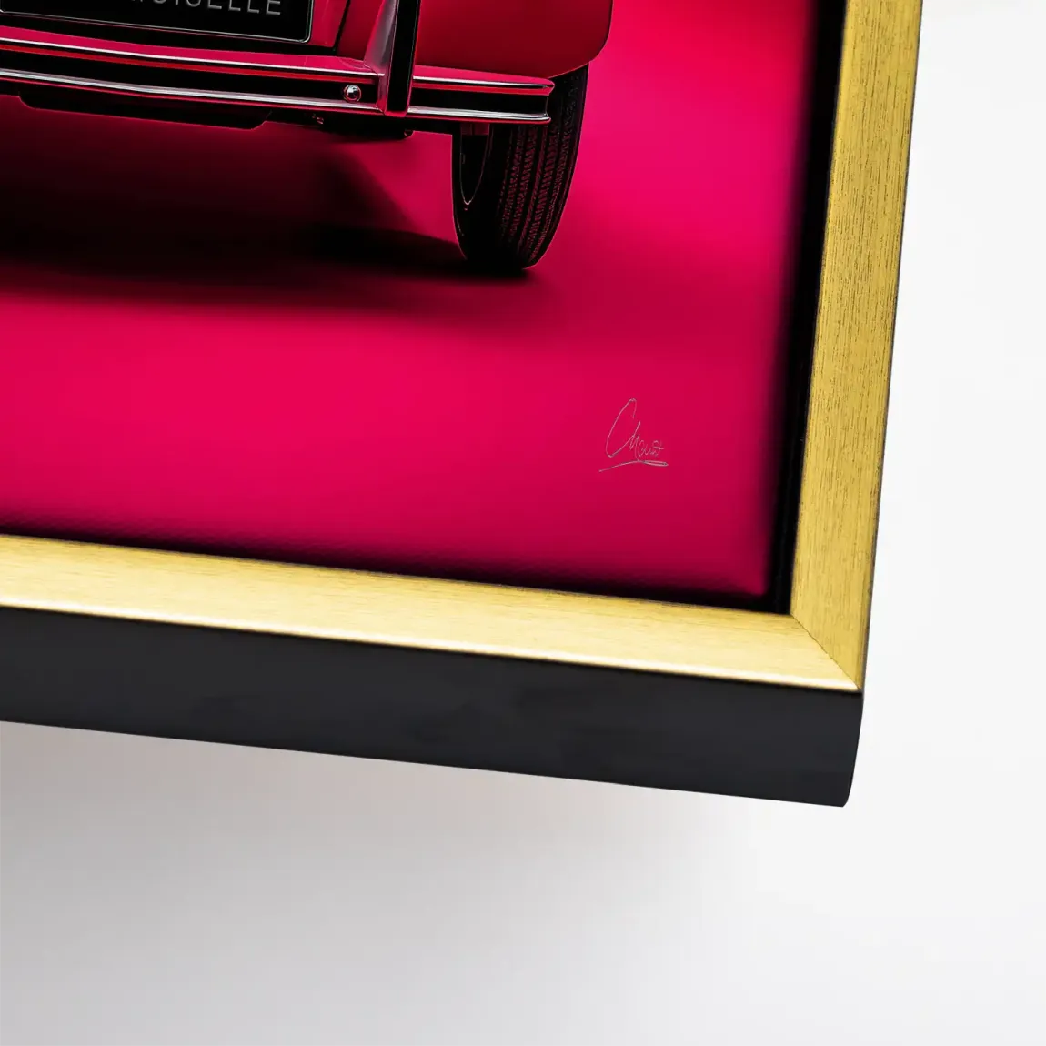 Mademoiselle Chic 2CV Leinwand Bild