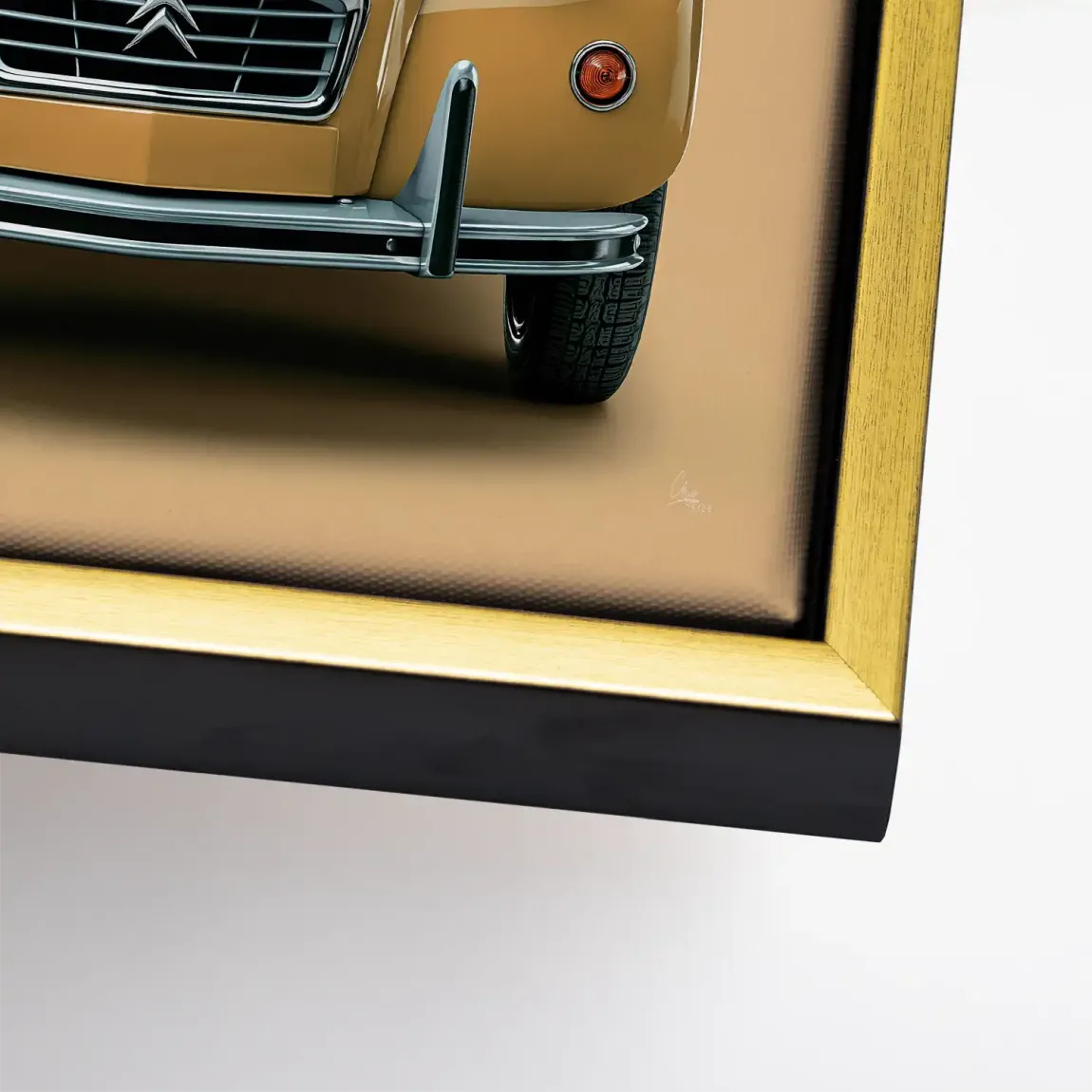 Citroen 2CV Voyage Leinwand Bild