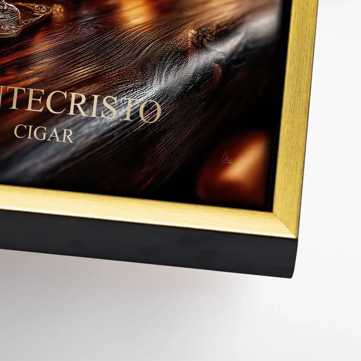 Amber Delight Cognac Leinwand Bild