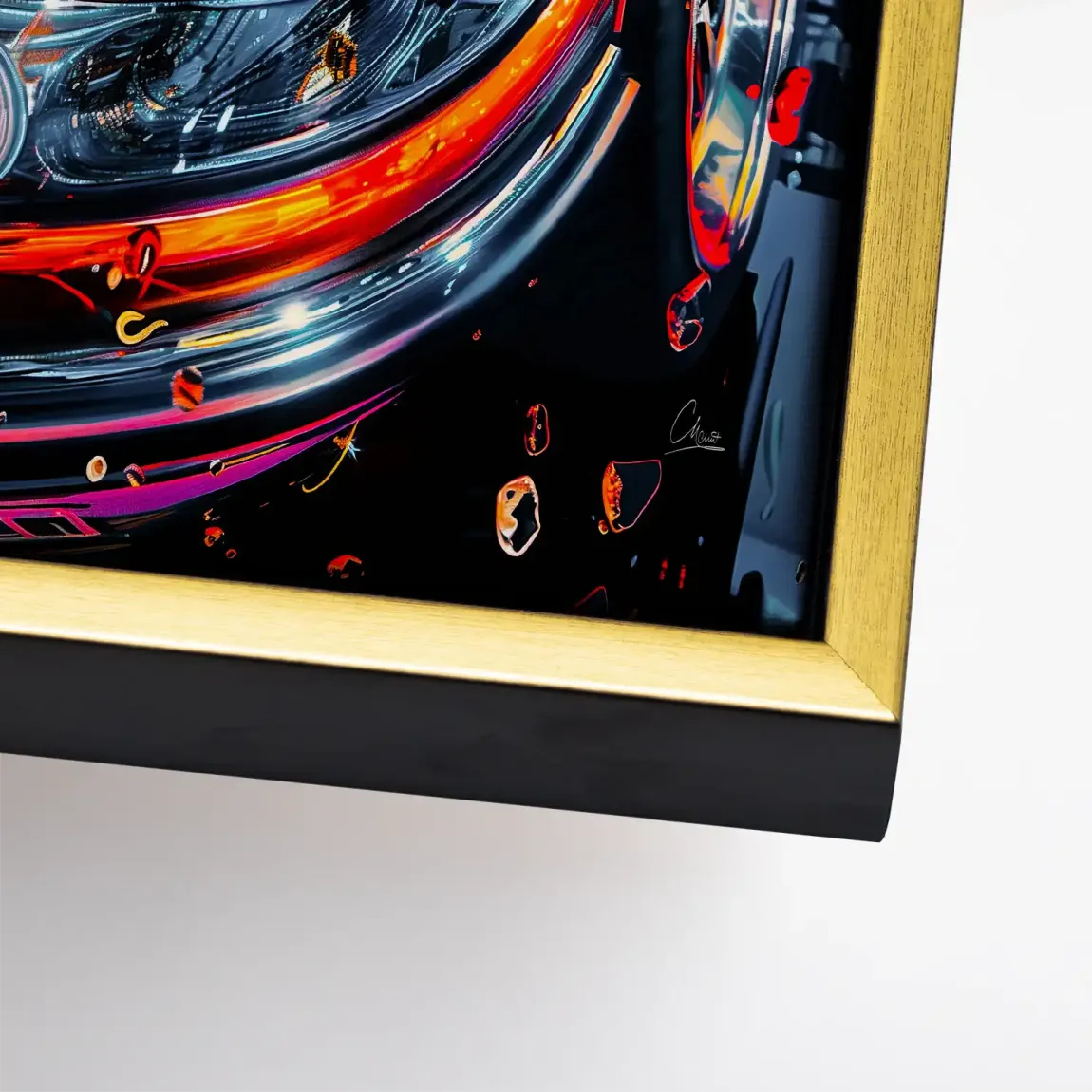 Vivid Motion 911 Porsche Leinwand Bild