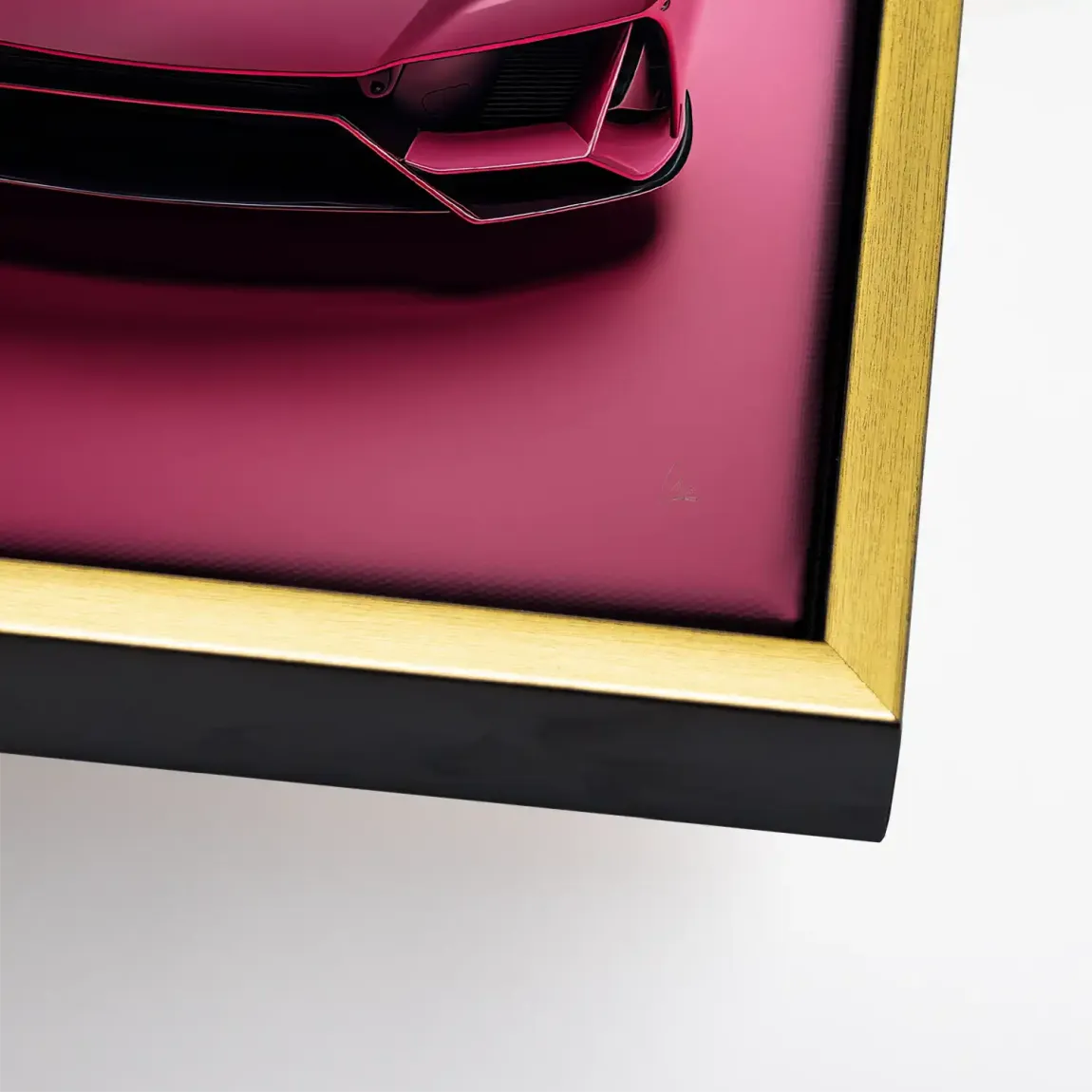 Pink Speed Lambo Leinwand Bild