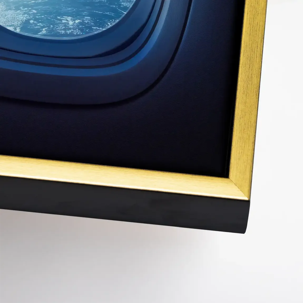 Flugzeugfenster Galaxie Leinwand Bild