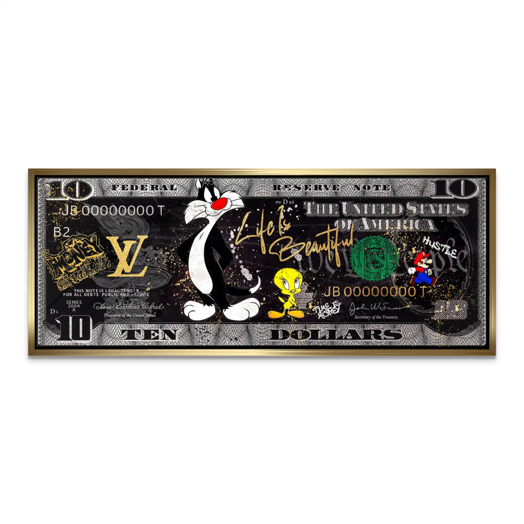 Tweety und Sylvester Hustle Dollar Leinwand Bild INGALERIE