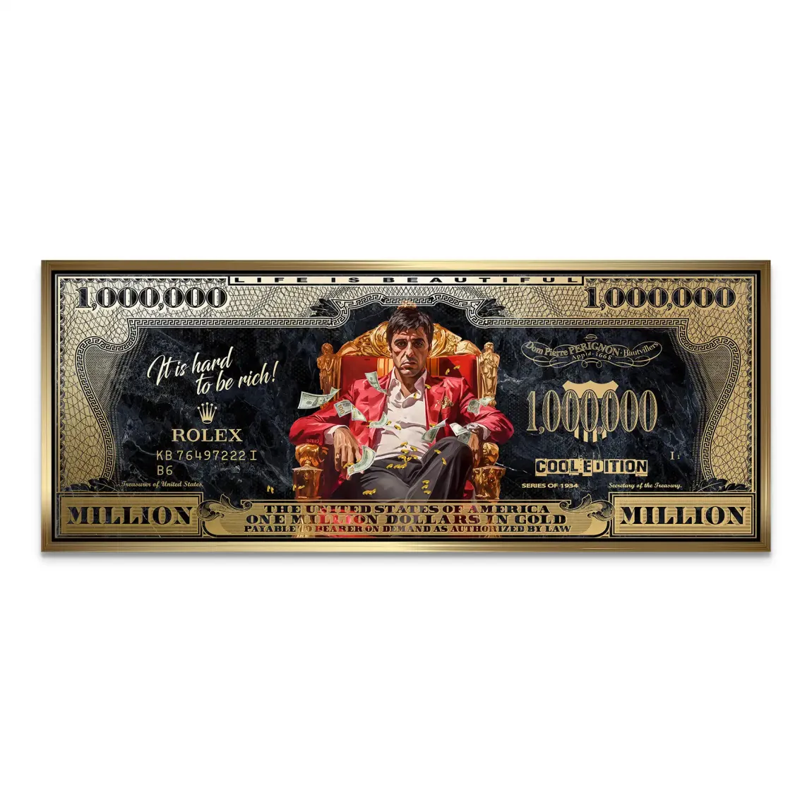Scarface Million Dollar Leinwand Bild
