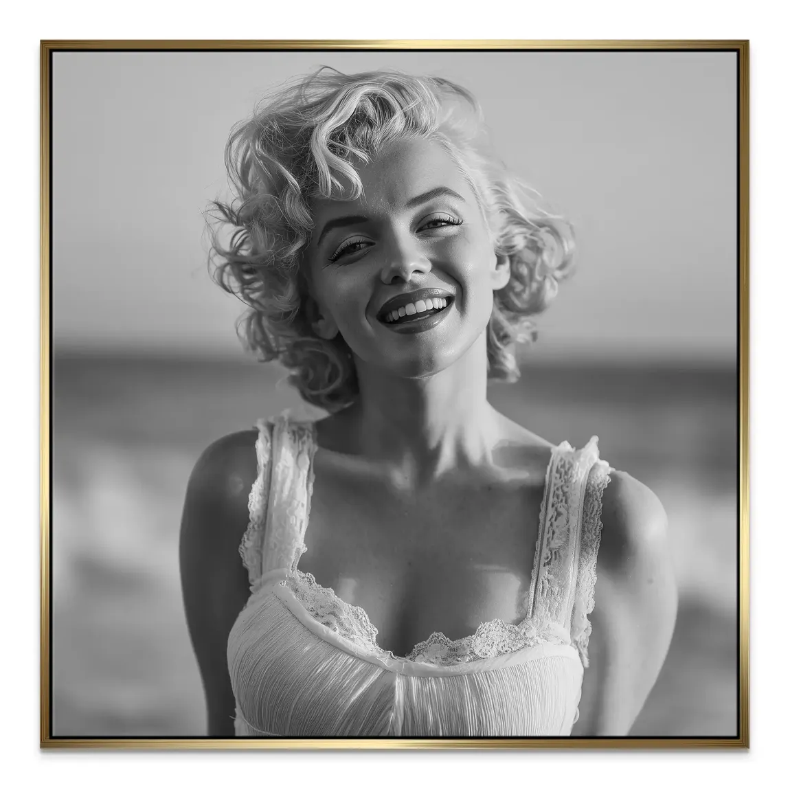 Marilyn Monroe Summer Beach Leinwand Bild