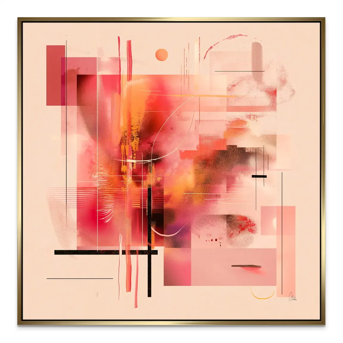 Infinite Glow Leinwand Bild