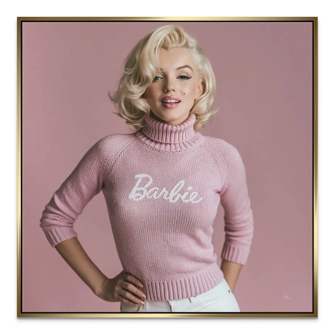 Marilyn Monroe Barbie Leinwand Bild
