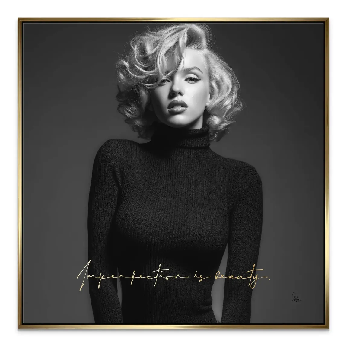 Marilyn Monroe Imperfection Leinwand Bild
