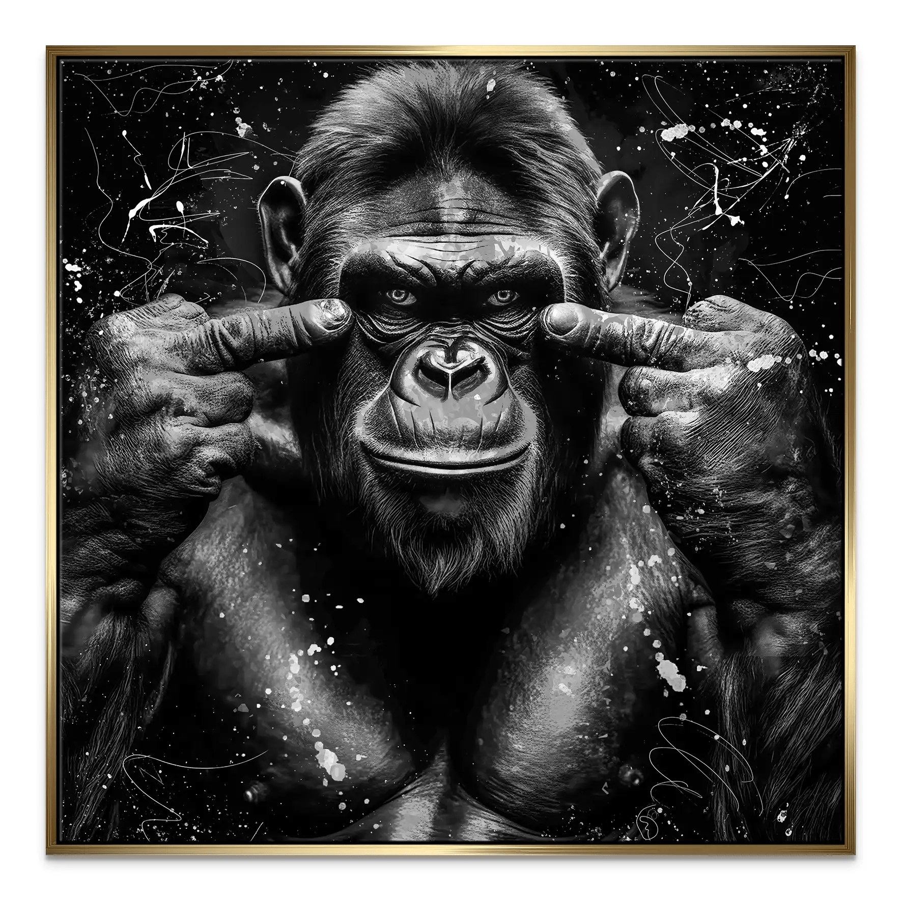 Bad Gorilla Nr.2 Leinwand Bild INGALERIE