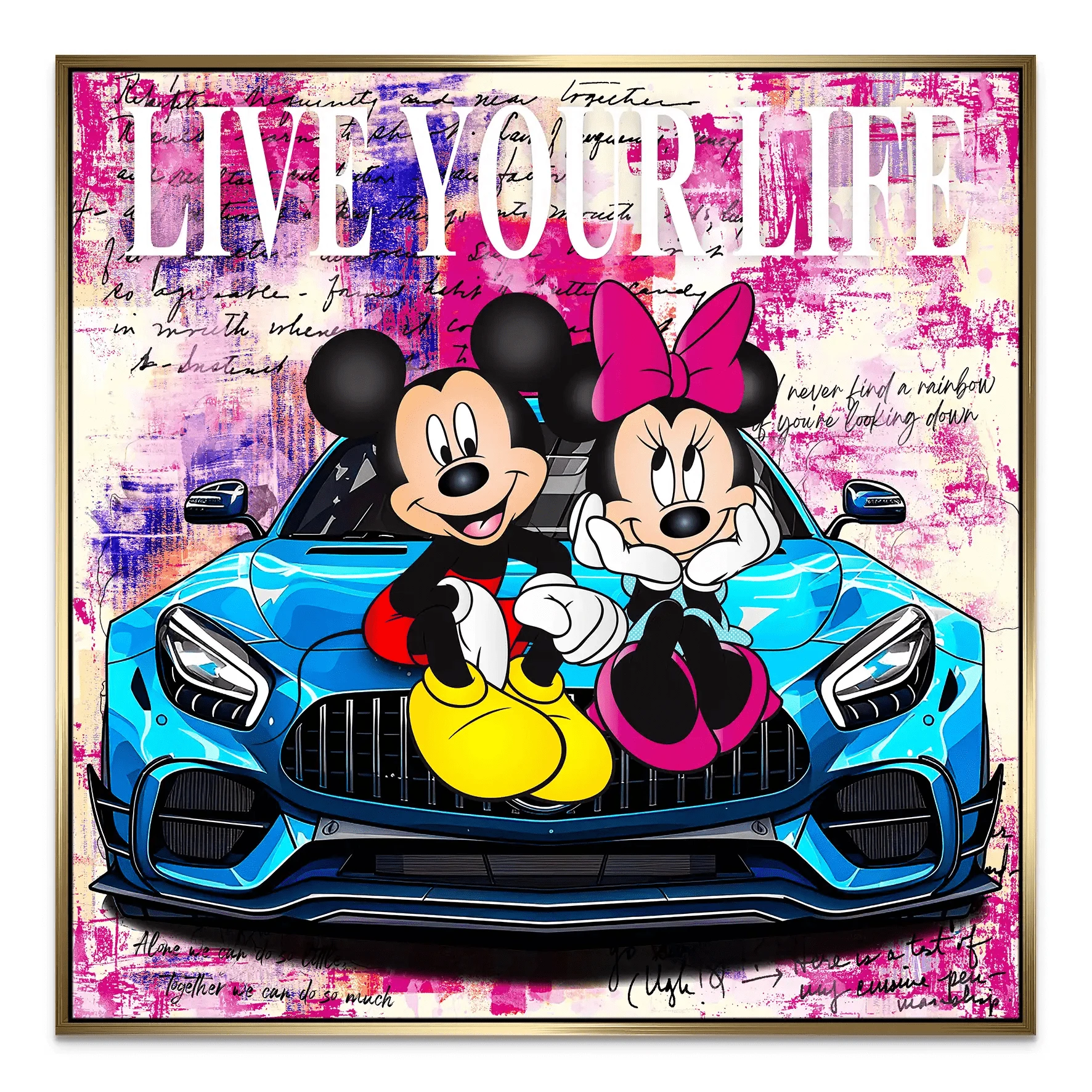 Micky & Minnie Enjoy Nr.2 Leinwand Bild INGALERIE