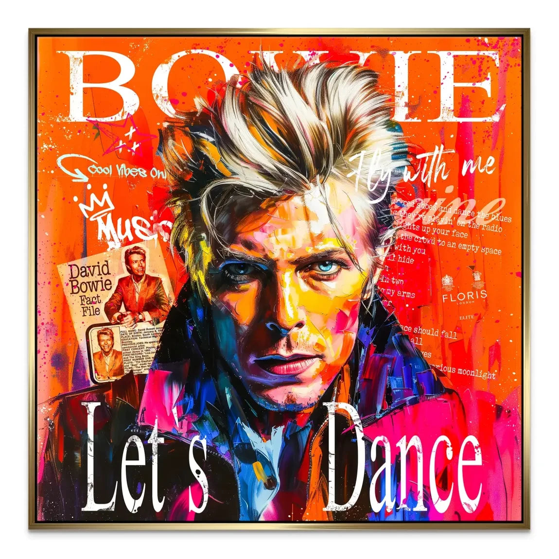 David Bowie Sound and Color Leinwand Bild INGALERIE