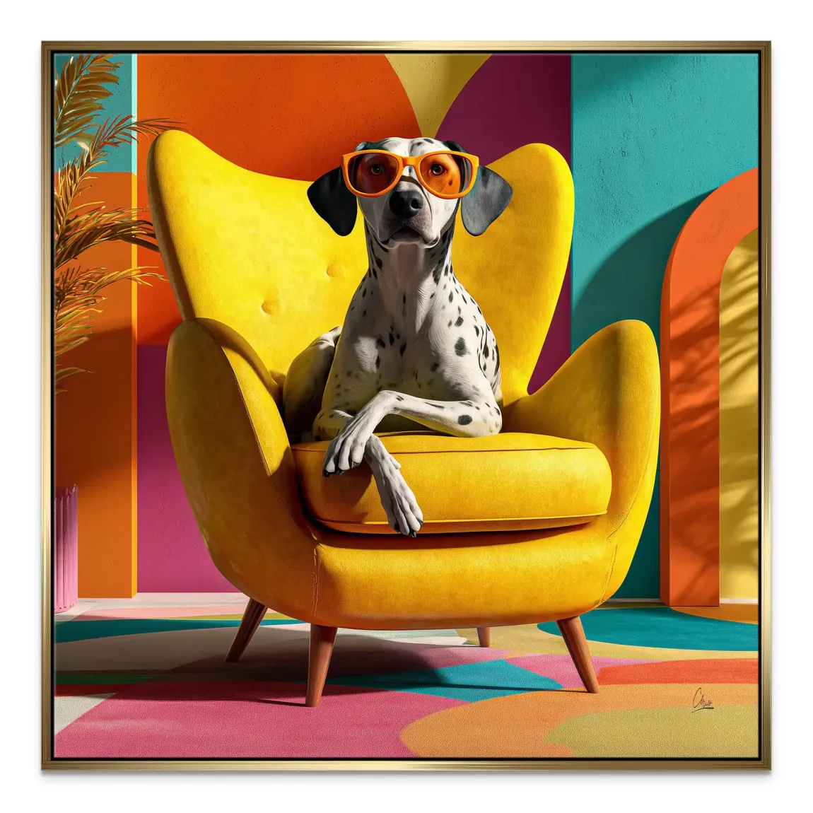 Sunny Seat Leinwand Bild