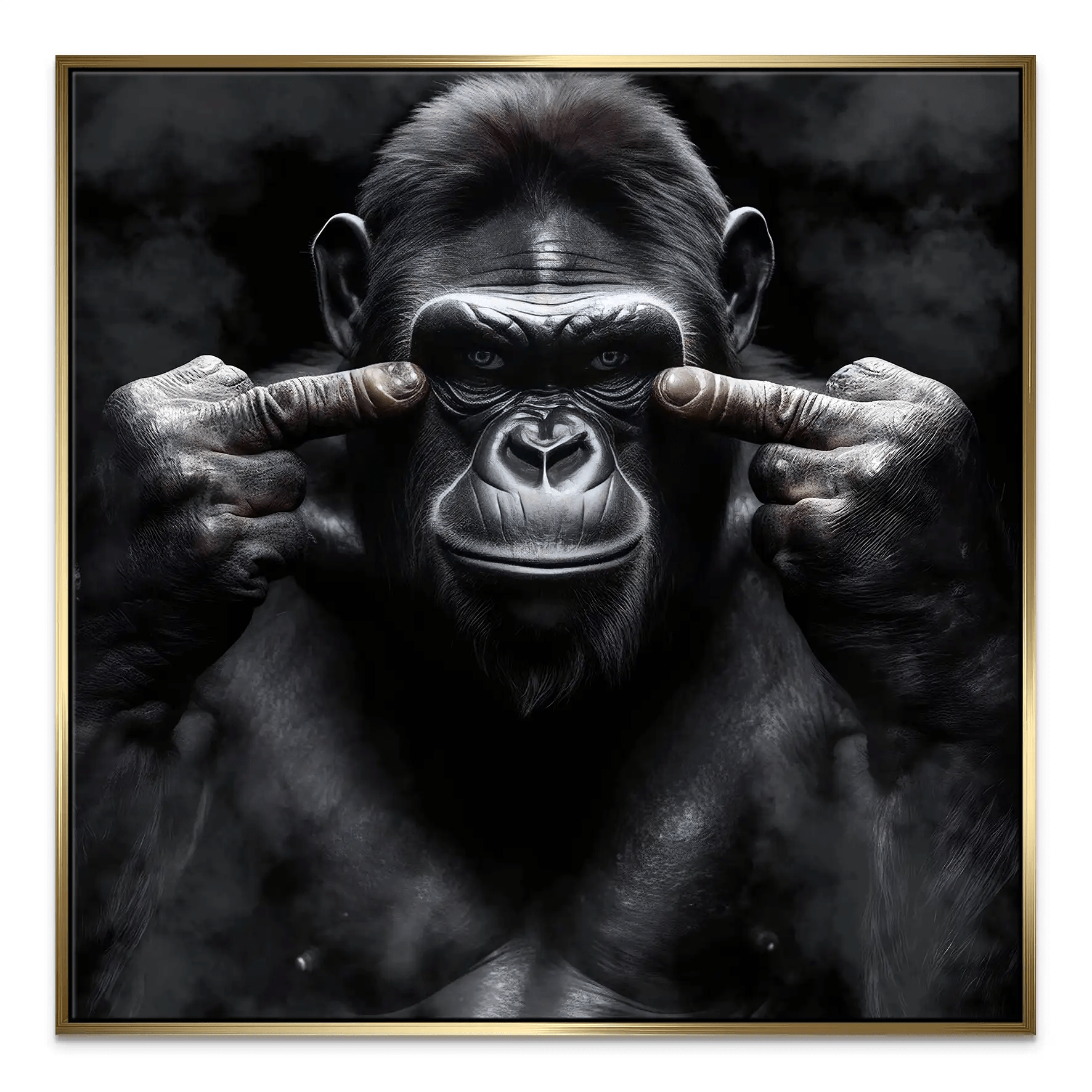 Bad Gorilla Nr.3 Leinwand Bild INGALERIE