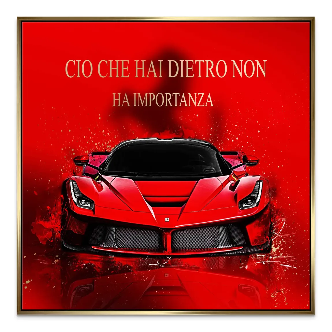 Red Velocity La Ferrari Leinwand Bild