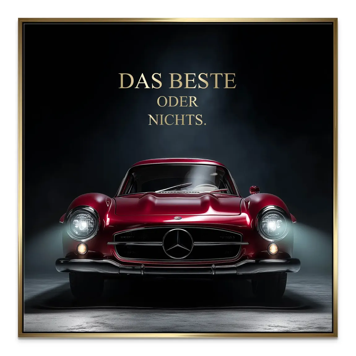 Red Legend Mercedes 300SL Leinwand Bild