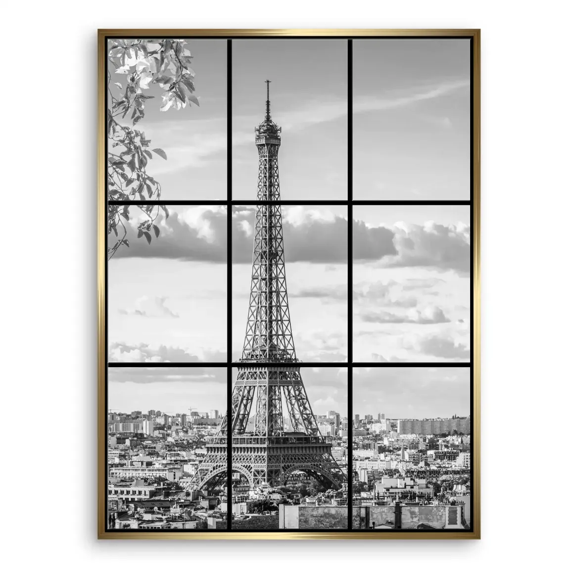 Paris Skyline View Leinwand Bild