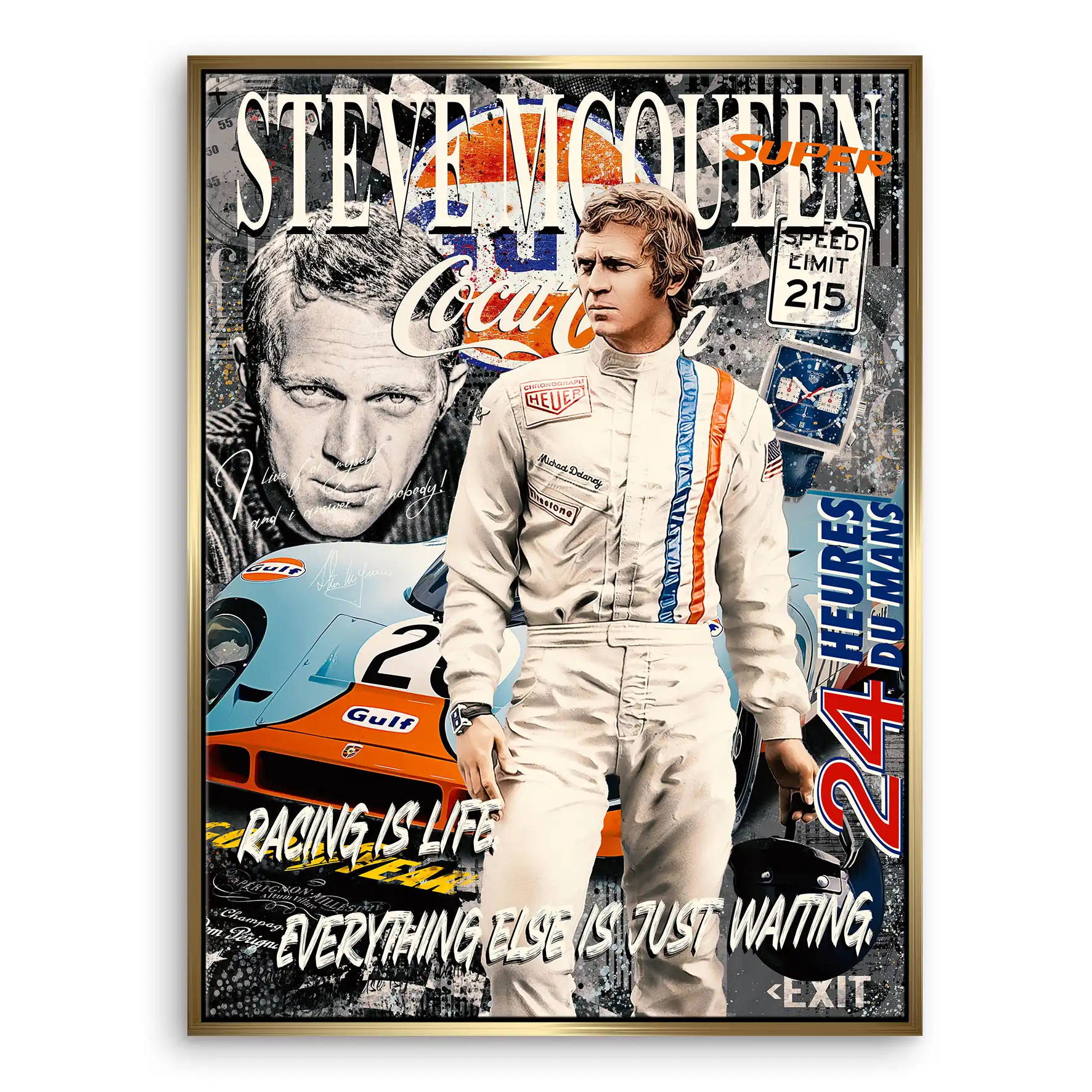 Steve 24 Stunden Leinwand Bild INGALERIE