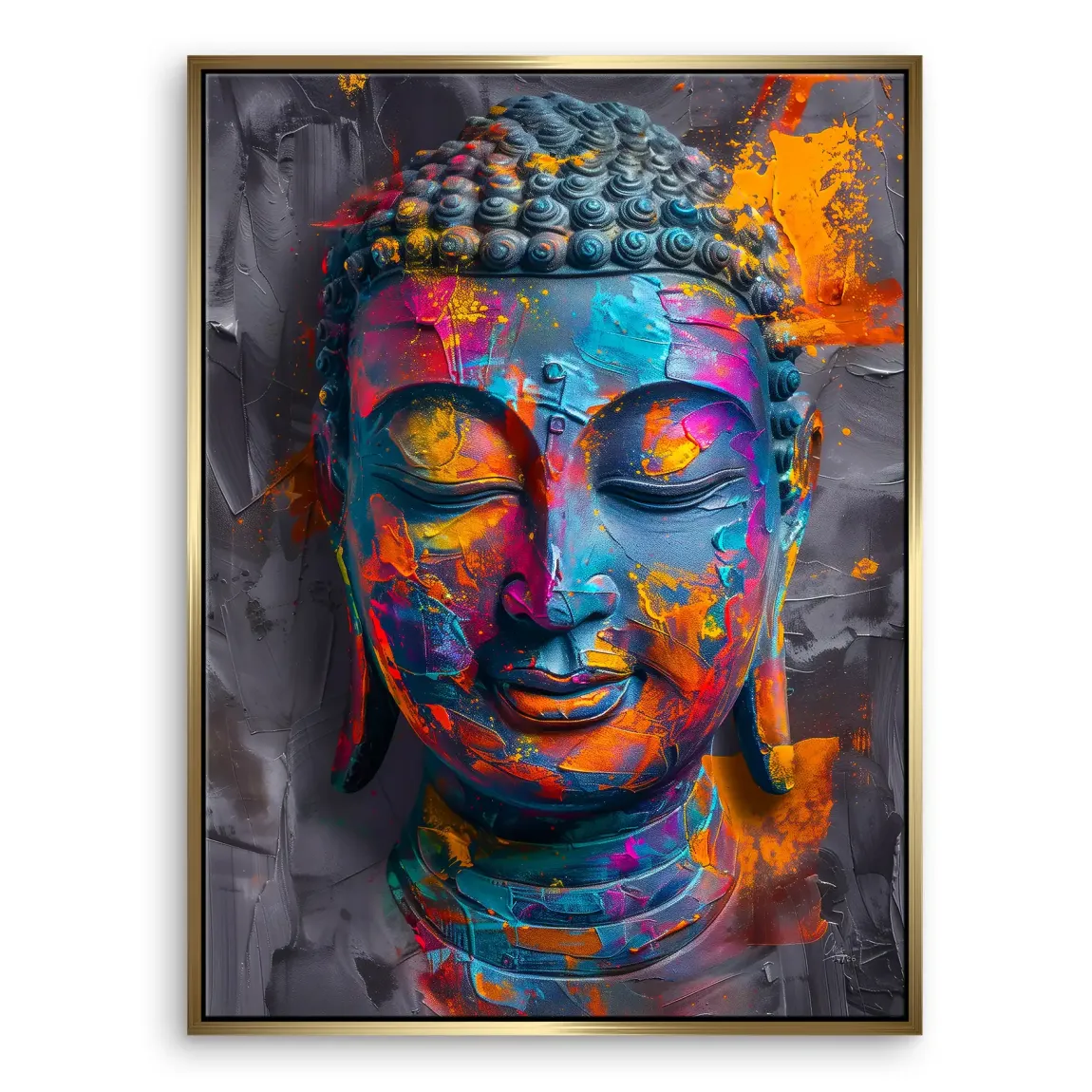 Buddha Farbpoesie Leinwand Bild