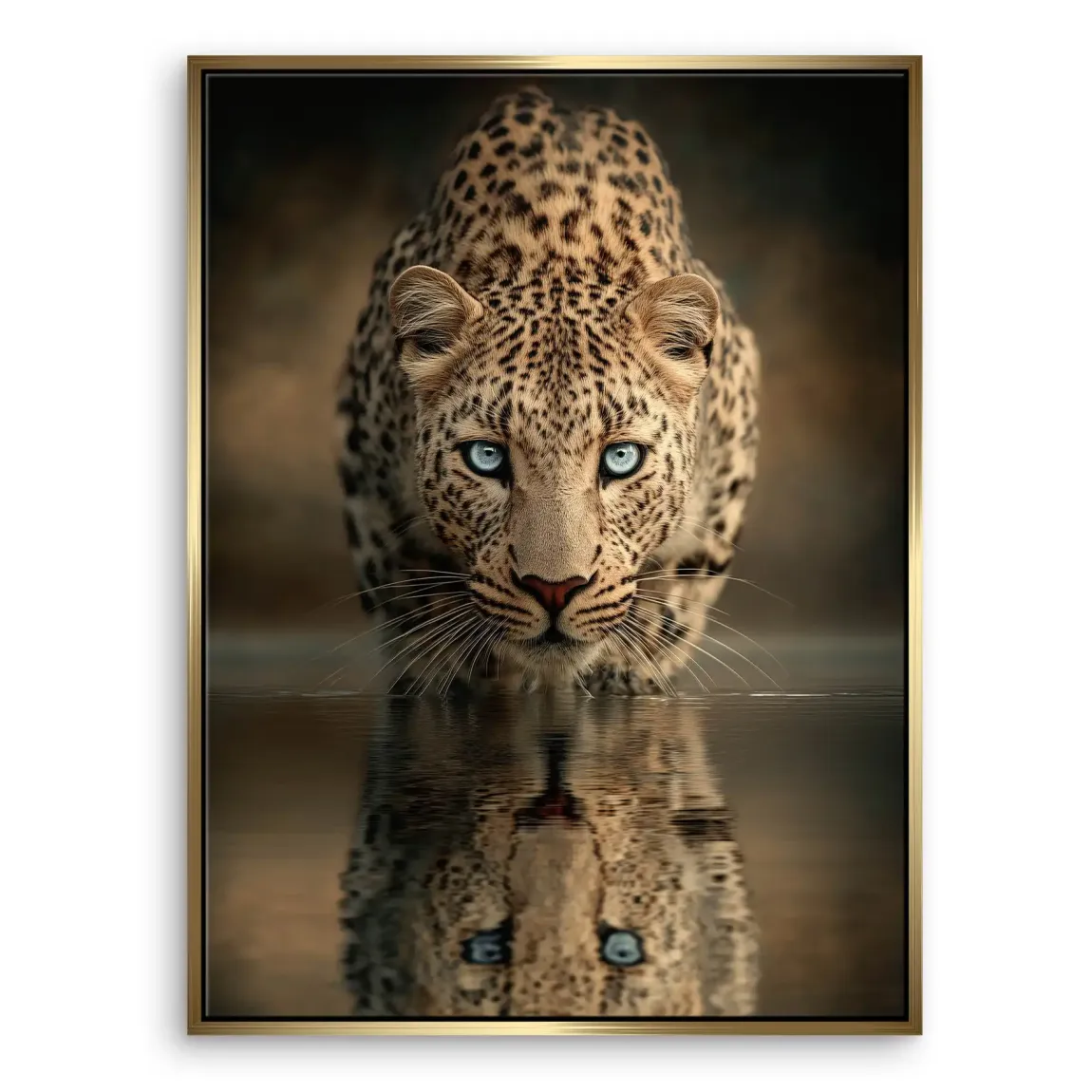 Silent Leopard Leinwand Bild