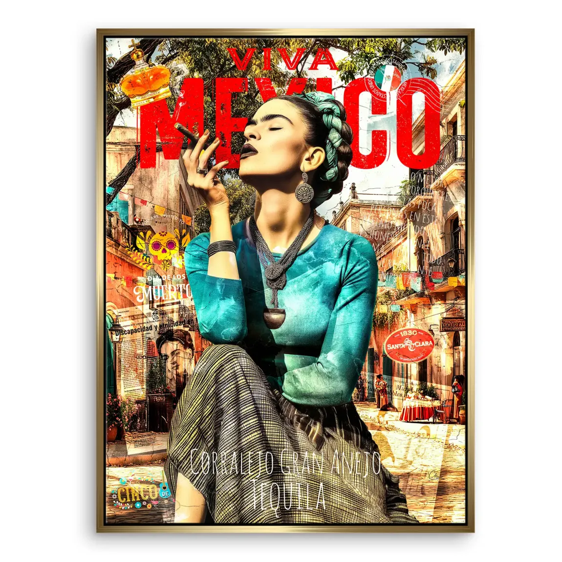Viva Frida Leinwand Bild INGALERIE