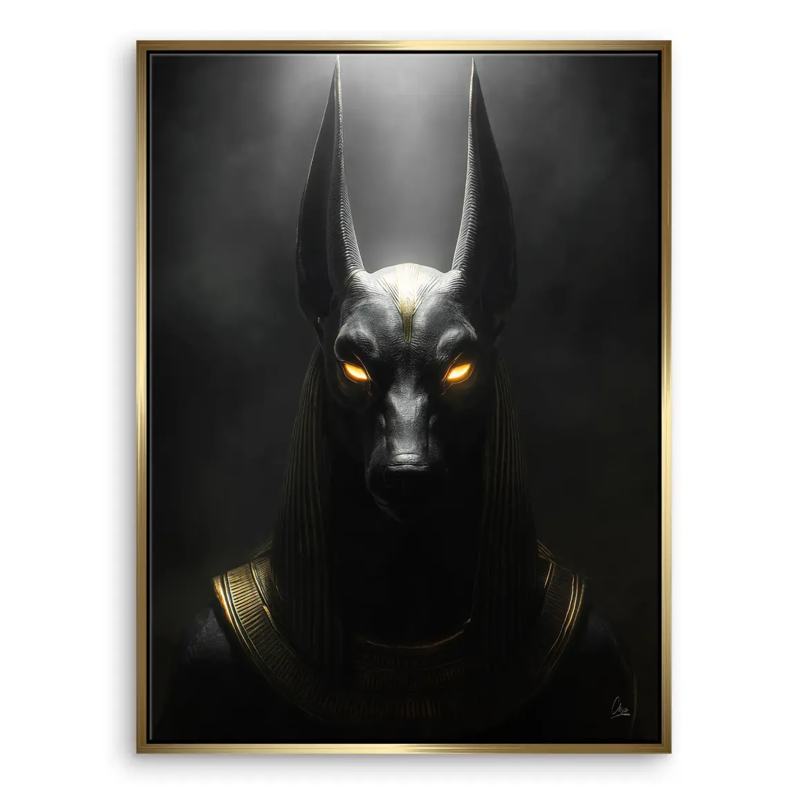 Dark Anubis Leinwand Bild