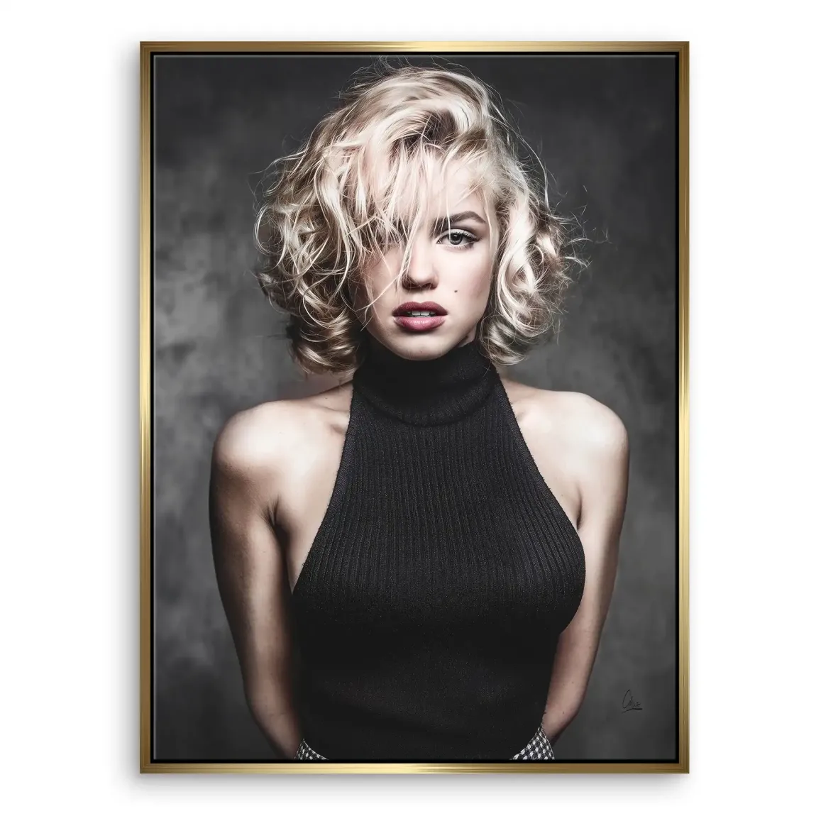 Midnight Allure Marilyn Monroe Leinwand Bild
