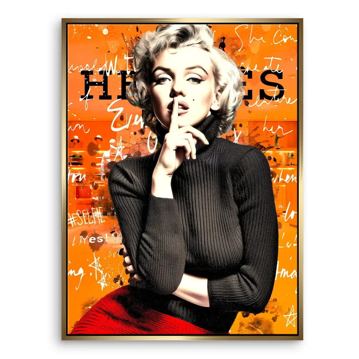 Monroe Secret Statement Leinwand Bild INGALERIE