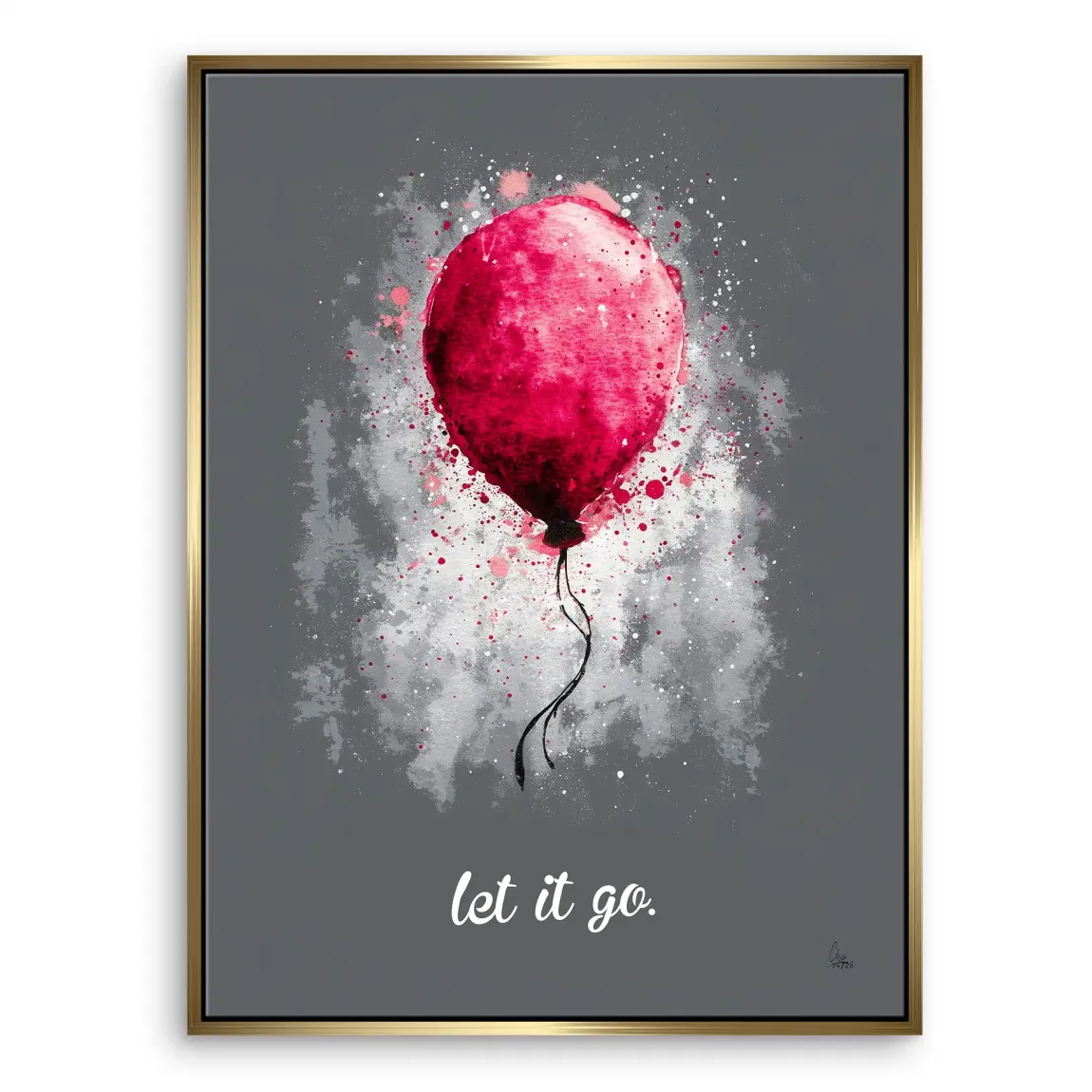 Let it go Ballon Leinwand Bild