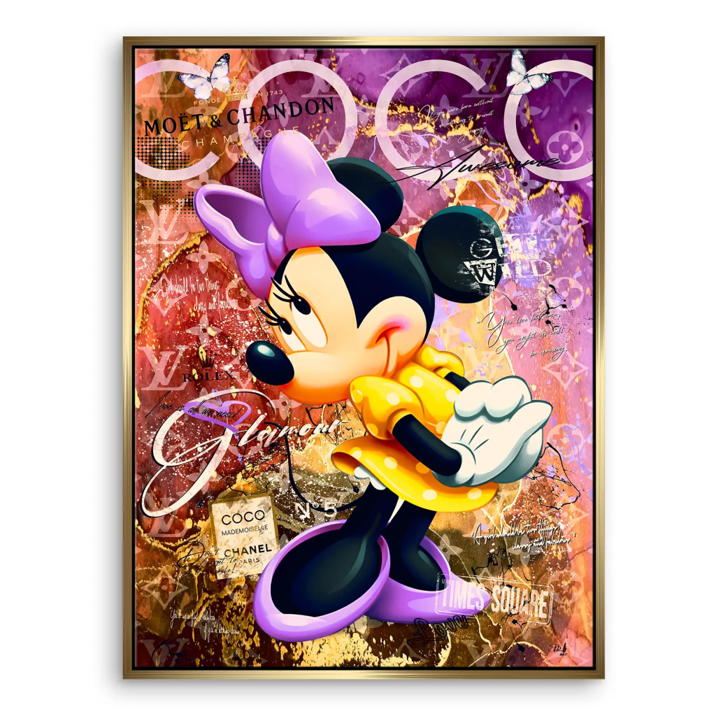 Minnie Maus Coco Pop Art Leinwand Bild INGALERIE